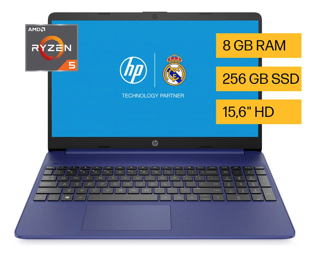 Notebook Hp 15-ef2513la, Amd Ryzen 5, 8 Gb, 256 Gb Ssd, 15.6, Hd Windows 11 Home (nuevo Con Caja Abierta)